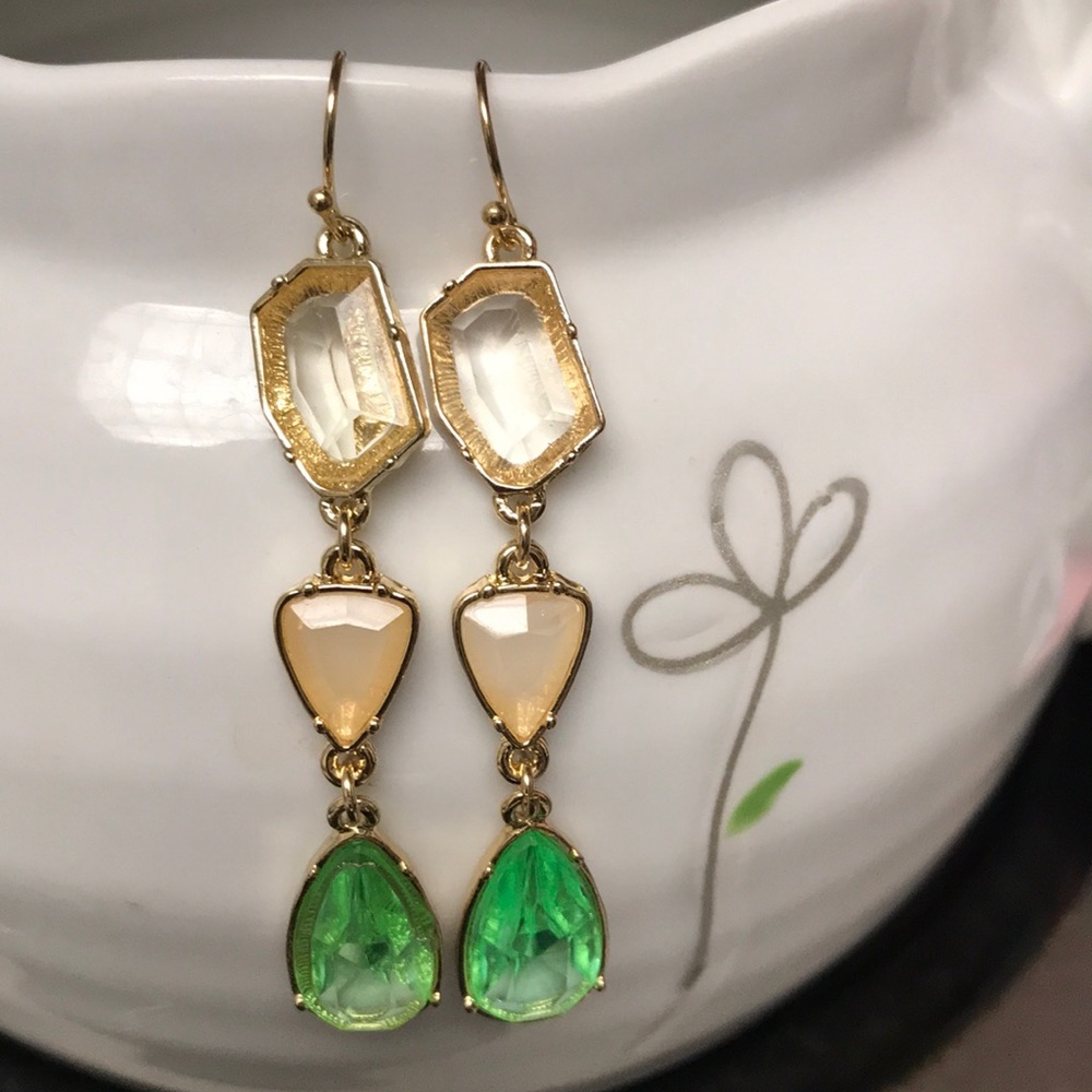 🎁Color Crystal Drop Statement earrings🎁